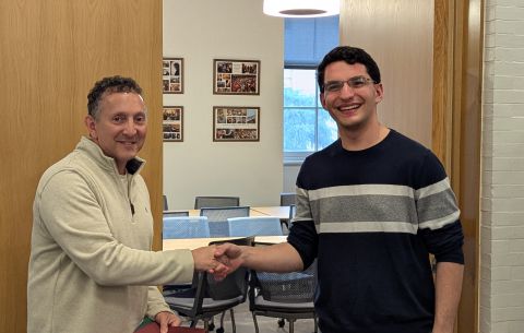 Math Faculty Award - Chris Giannaras (presented by Prof. Mark Skandera)
