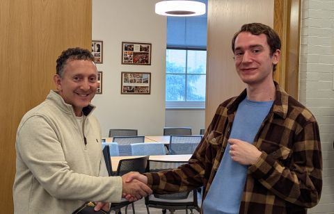 C.C. Hsiung Award - Joshua Hall (presented by Prof. Mark Skandera)
