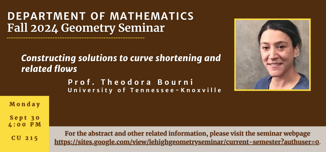 Geometry Seminar - Theodora Bourni