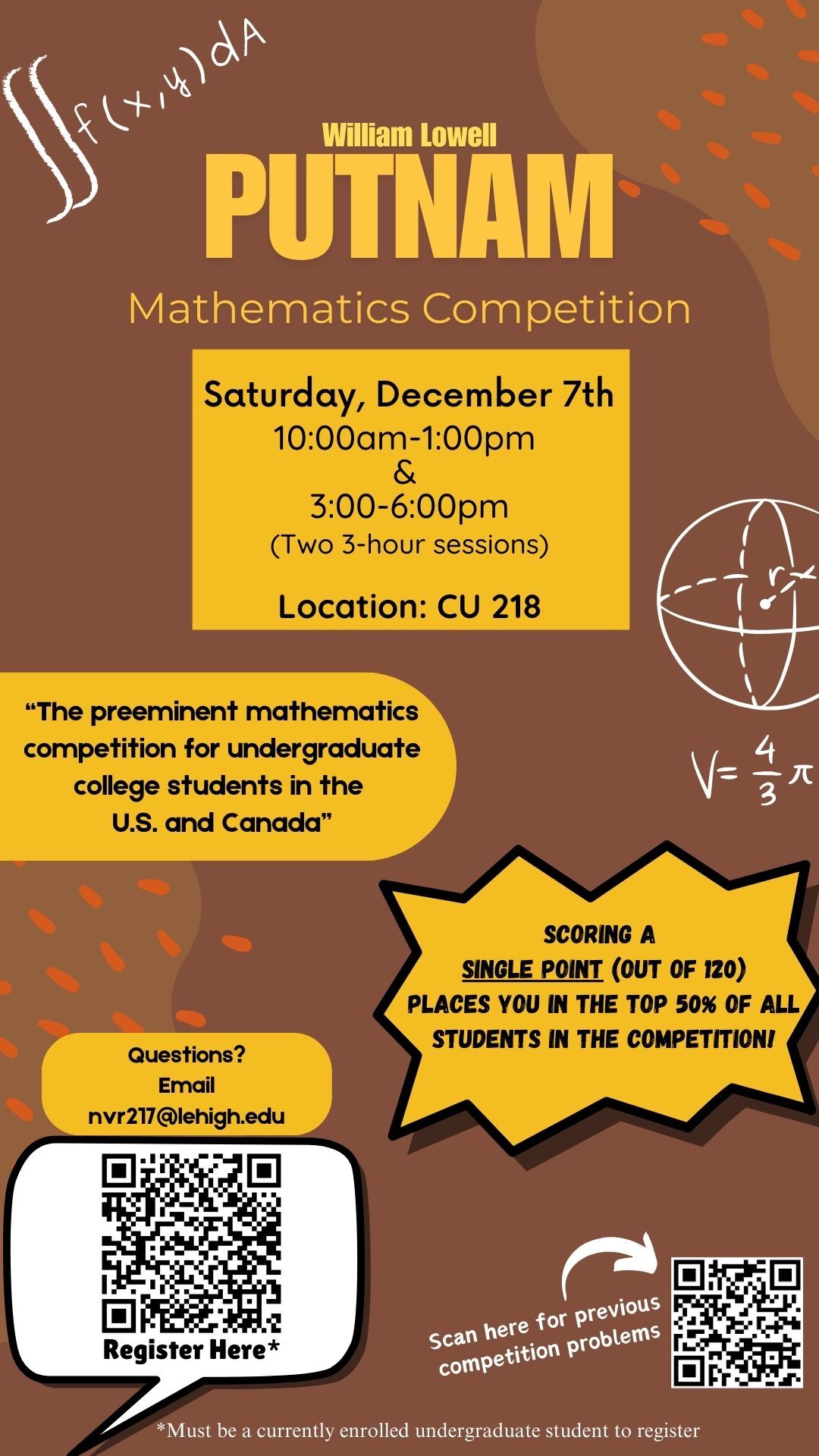 William Lowell PUTNAM Mathematics Competition - Saturday, December 7, 2024