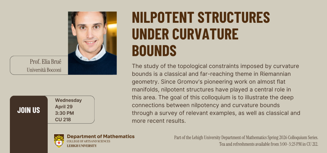 Spring 2026 Colloquium Series - Elia Brue
