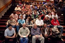 Lehigh University Math - Part of the large audience at the 2010 Pitcher Lecture