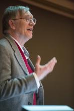 Lehigh University Math - Man speaking at the 2013 Pitcher Lecture