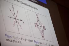 Lehigh University Math - Graphs being displayed on the projector for all to see